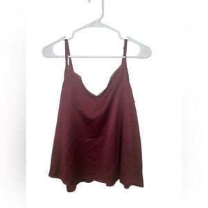 Tahari Red Sleeveless Camisole Top